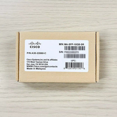 Cisco Meraki MA-SFP-10GB-SR 10G SFP+ SR 850nm 300m LC MMF P/N A30-22060-B