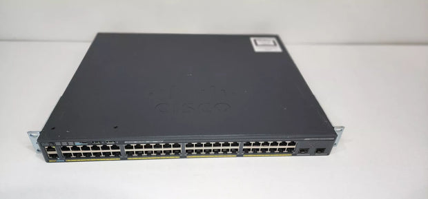 Cisco WS-C2960X-48FPD-L 48-Port Gigabit PoE 740W 2x10G SFP Uplink Switch w/Stack